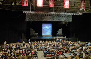 Thumbnail photo of Audience seated waiting for a play to begin at the Retter & Company Theatre  at Toyota Center- Gallery #2