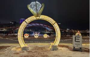 Thumbnail photo of Illuminated engagement ring as part of the 5 Seasons Lights Festival