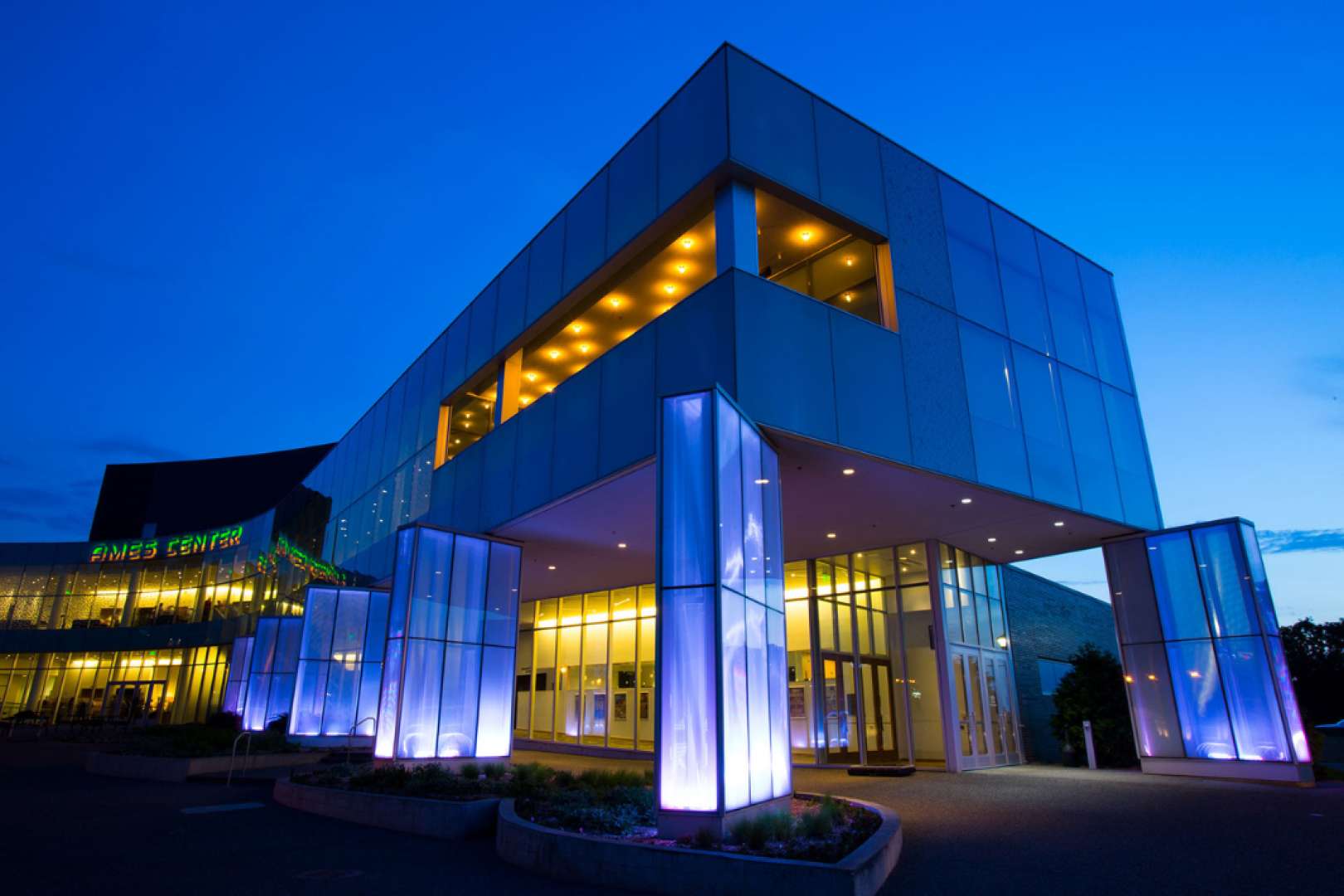 Photo of Ames Center Exterior at Night
