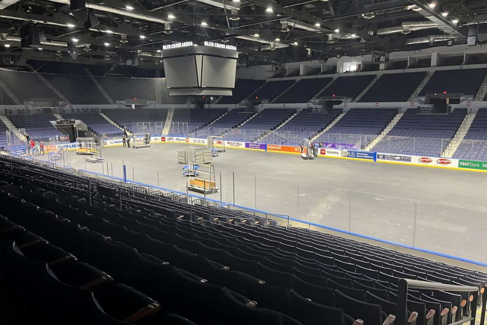 Photo of BCA Floor set up for a concert