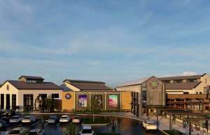 Thumbnail photo of Aerial rendering of exterior of Birmingham Family Fun Center