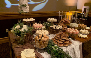 Thumbnail photo of Desserts on trays at an event