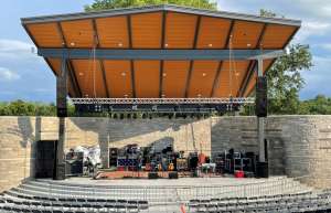Thumbnail photo of Concert equipment on stage at the Capital Region MU Healthcare  Amphitheater