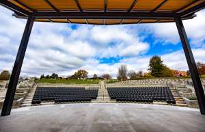 Thumbnail photo of View of the seats from the state at the Capital Region MU Healthcare Amphitheater