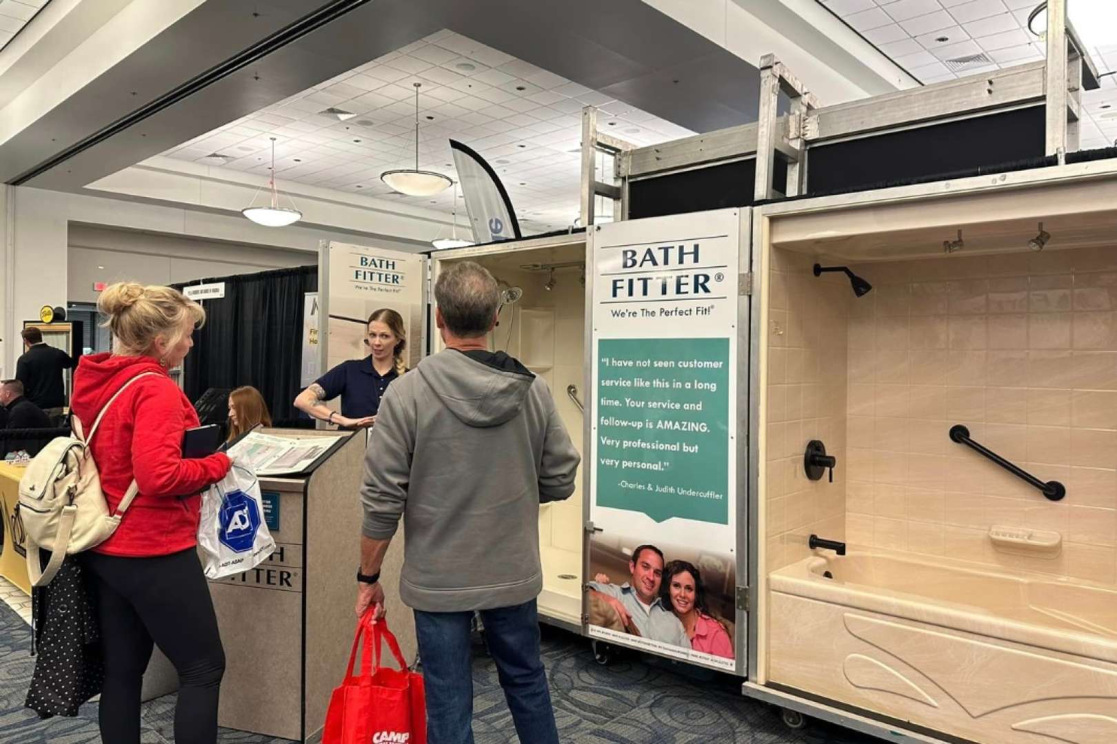 Photo of Chesapeake Convention Center trade show stand for bath fitter