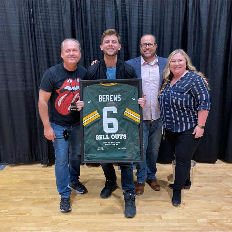 Charlie Berens with VenuWorks Staff