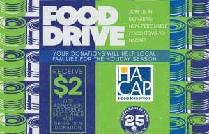 Thumbnail photo of A flyer for the HACAP Food Resevoir Food Drive in November 2025