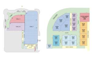 Thumbnail photo of Fresno Convention Center Floor Plans: Main Exhibit Halls & 2nd-Floor Meeting Rooms