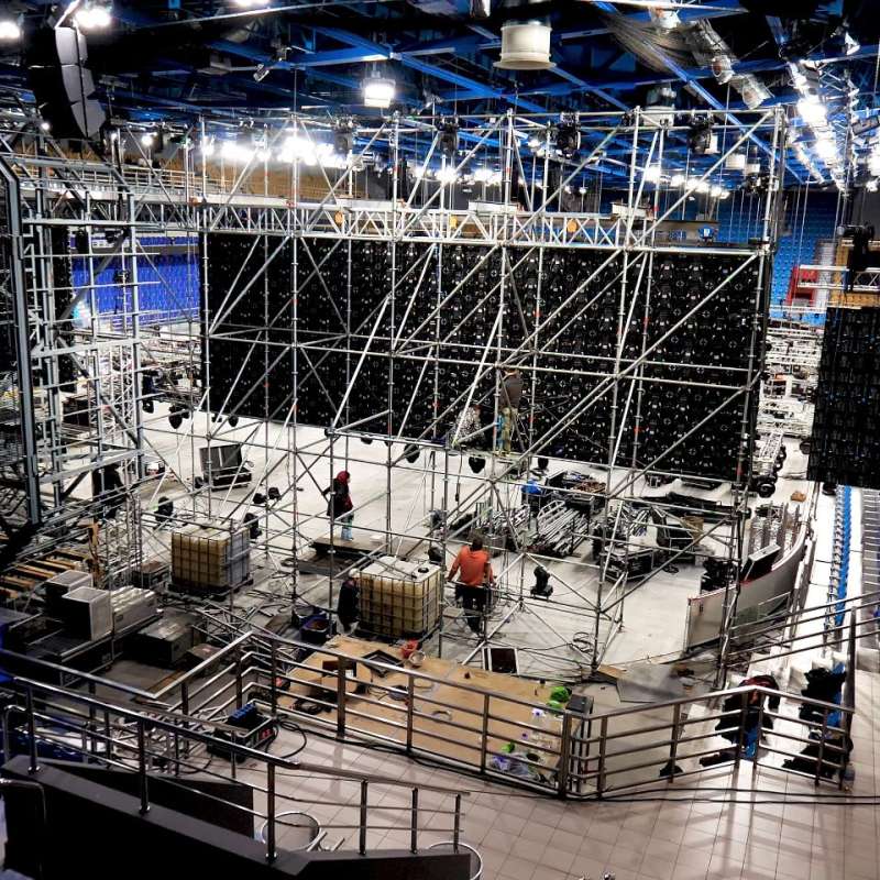 Image of safety equipment on a desk sitting next to a manual whose cover reads