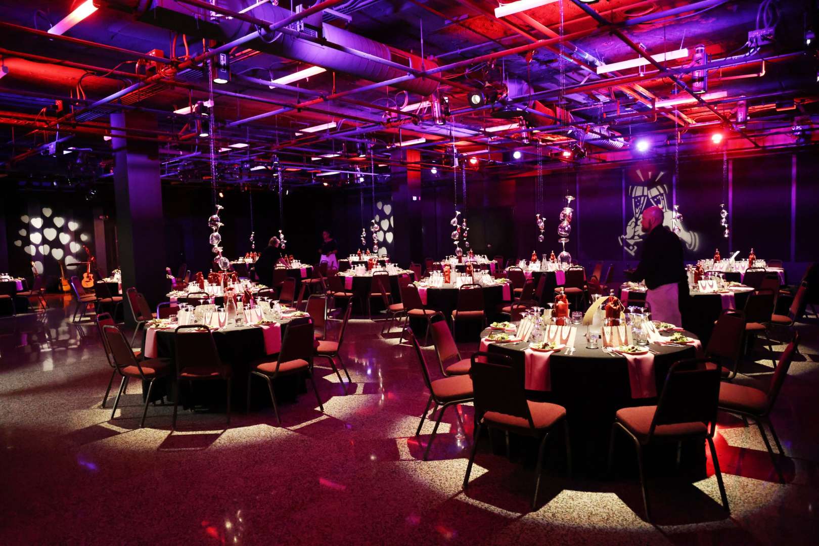 Photo of The TPAC Banquet room set up for an event.