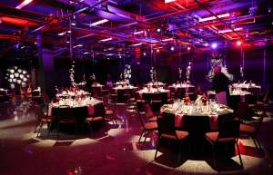 Thumbnail photo of The TPAC Banquet room set up for an event.