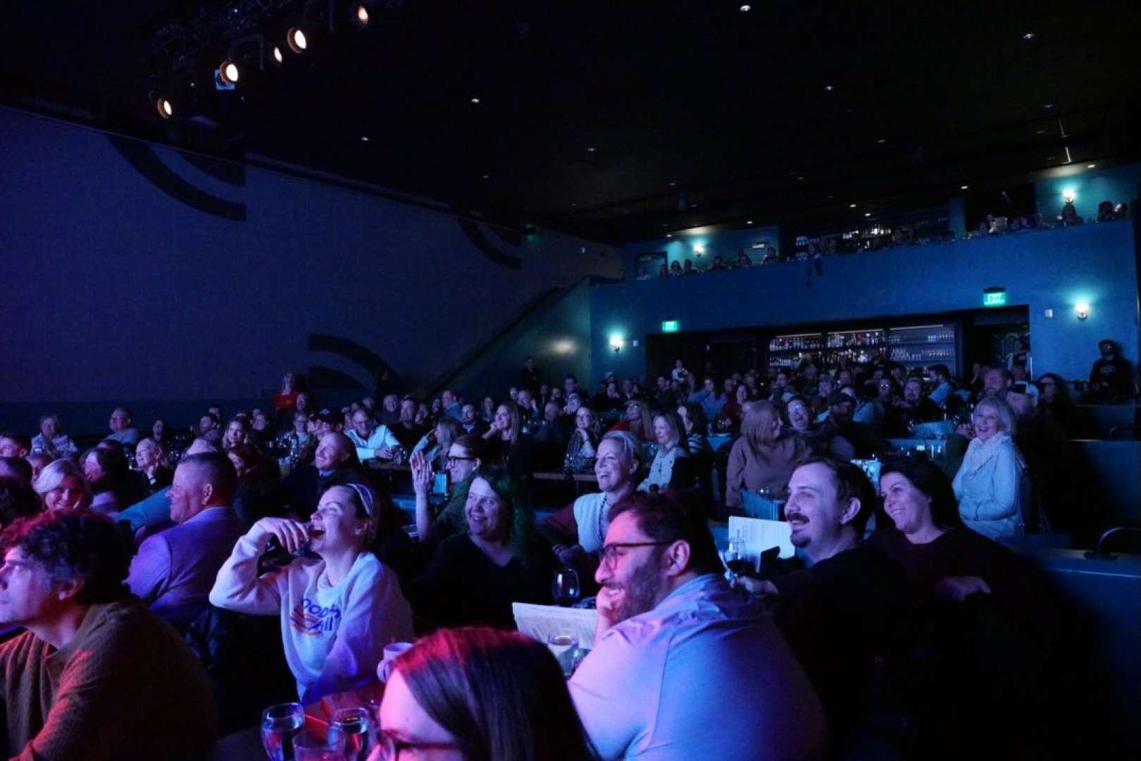 Photo of POV an audience looking to the stage of the Ingersoll and enjoying the show.