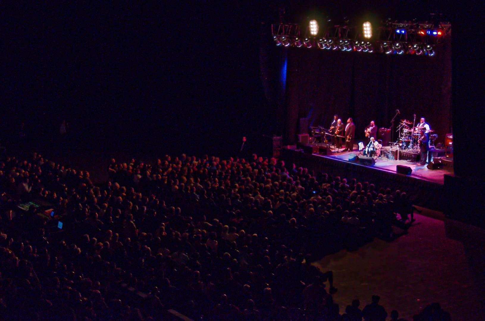 Photo of  Audience watching a  show on stage at the Retter & Company Theatre  at Toyota Center