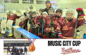 Thumbnail photo of U10 Ice Hockey Team At Pelham won 3rd in the Music City Cup