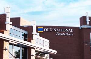 Thumbnail photo of exterior shot of One National Events Plaza