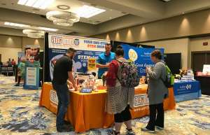 Thumbnail photo of School kids attend a STEM Trade Show at One National Events Plaza