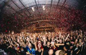 Thumbnail photo of Audience view of a concert at the Oshkosh Arena