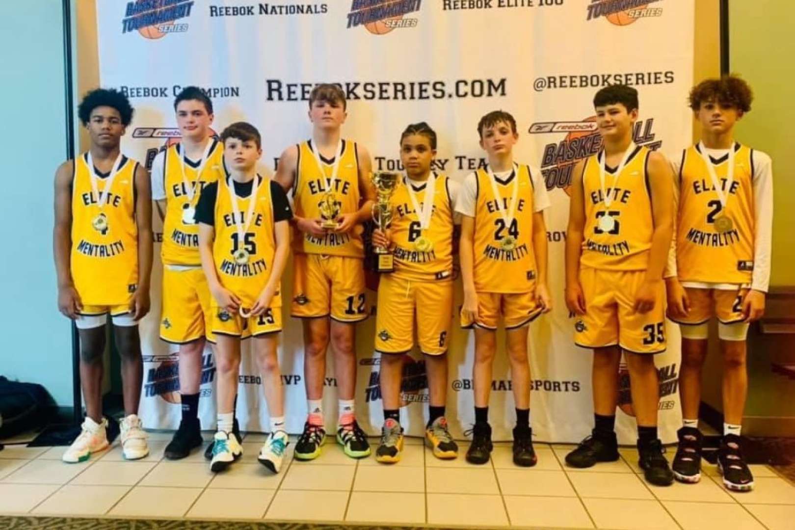 Photo of Reebok Basketball Tournament winning team