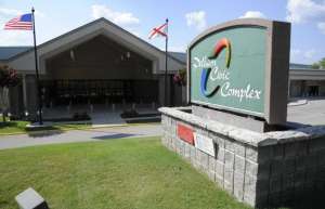 Thumbnail photo of Pelham Civic Complex sign opposite main entrance