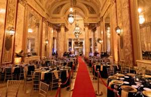 Thumbnail photo of The famous Rotunda at the Rialto Square set up for a gala celebration.