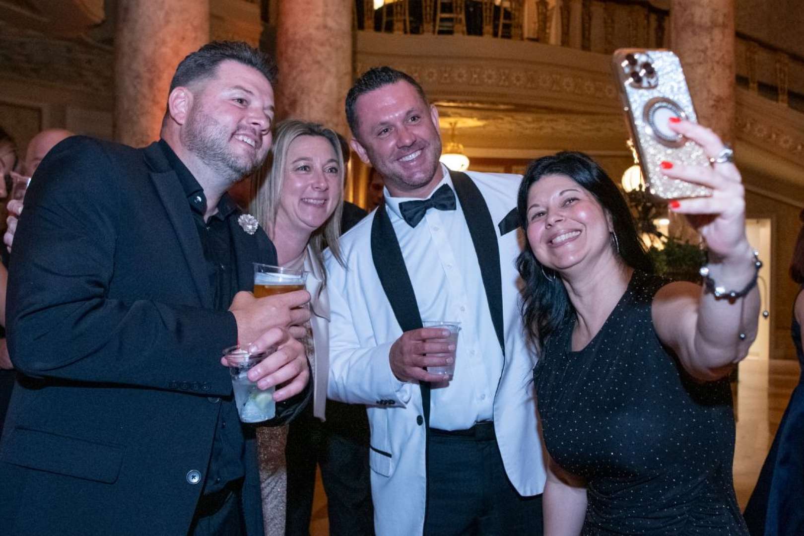 Photo of Guests at the Rialto Square gala taking a selfie