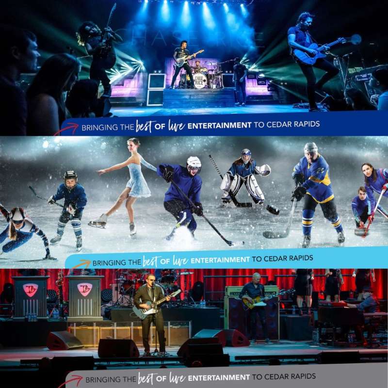 image of social media banner for Cedar Rapids events