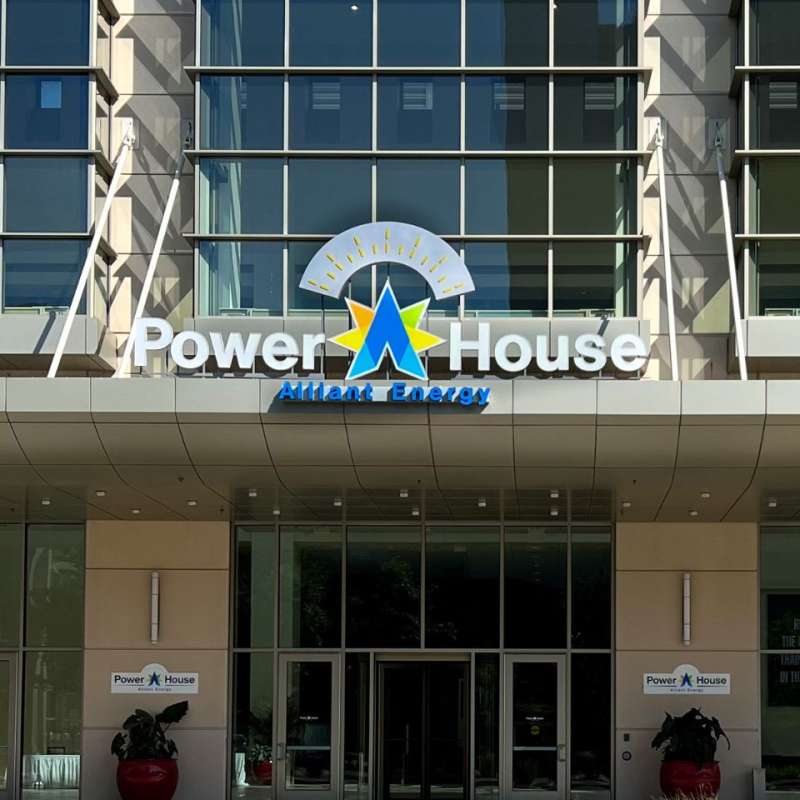 exterior of power house alliant arena in Cedar Rapids