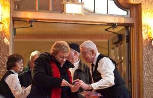 Thumbnail photo of Ushers checking tickets
