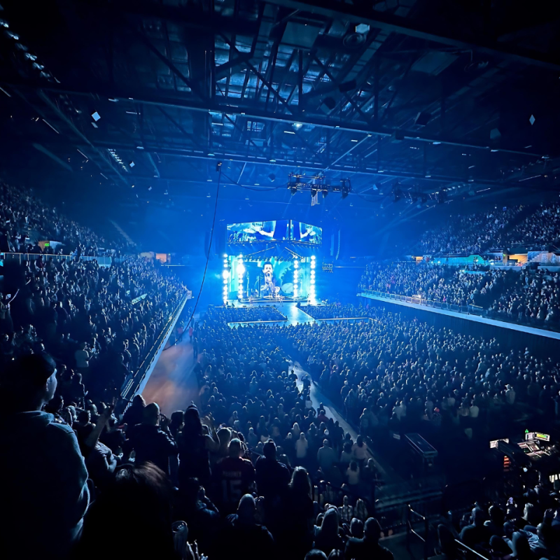 Sold out concert at an arena