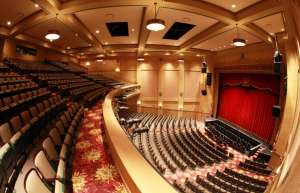 Thumbnail photo of A Fish eye shot of the Sunrise Theatre taken from the balcony