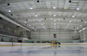 Thumbnail photo of Image of empty Ice hockey rink at Toyota Arena