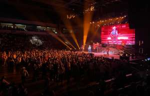 Thumbnail photo of United Wireless Arena concert with full house